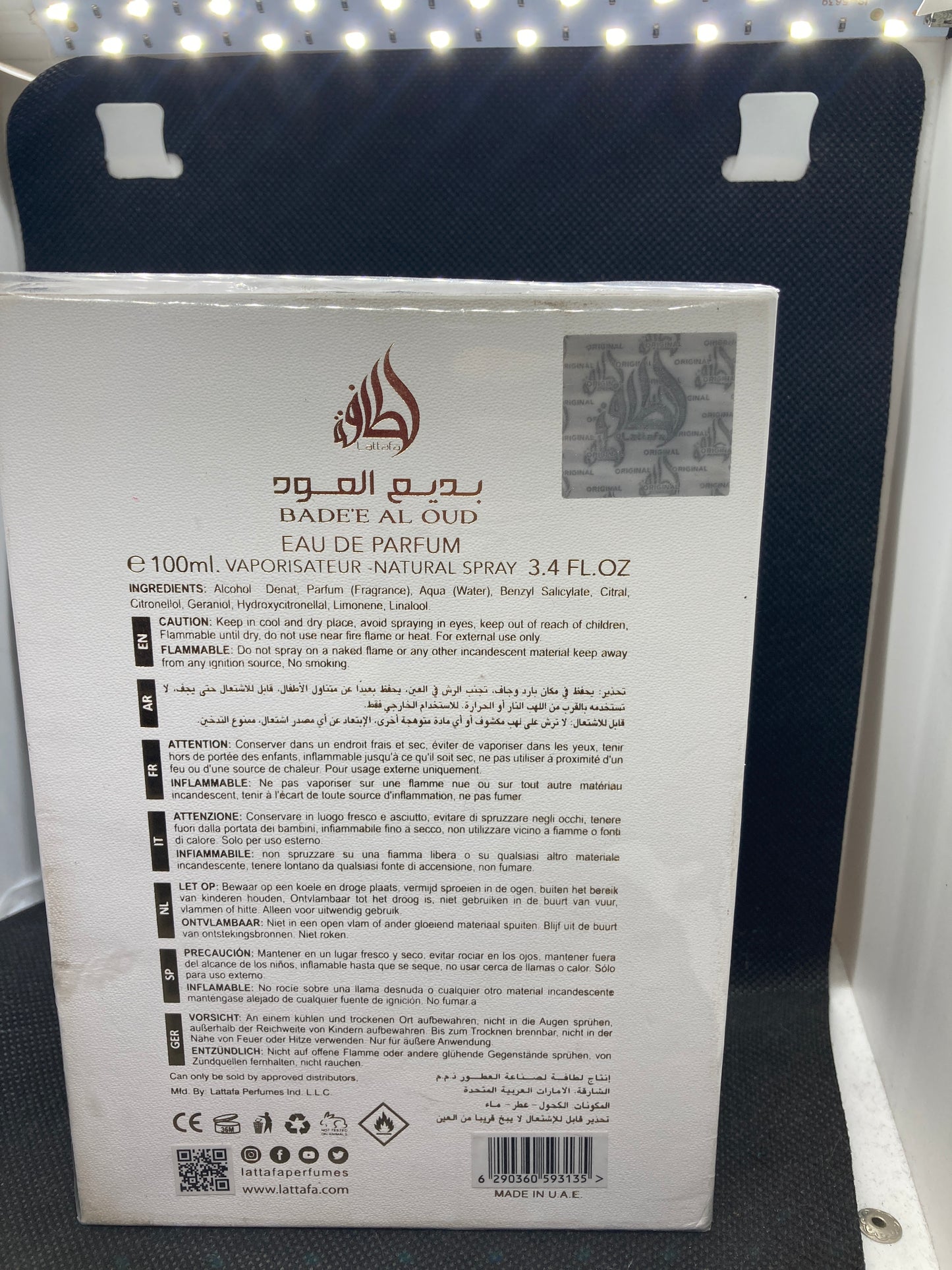 Locion ARABE HONOR y GLORIA